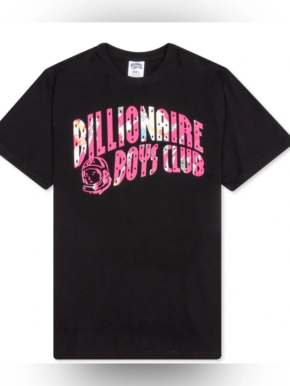 Billionaire Boys Club BB Arch Astronaut Logo Graphic Men's T-Shirt Black Size L